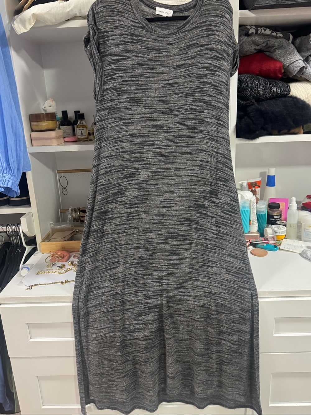 Bella Dahl Heather Gray Long Maxi Dress – Size M soft fabric - Picture 3 of 4